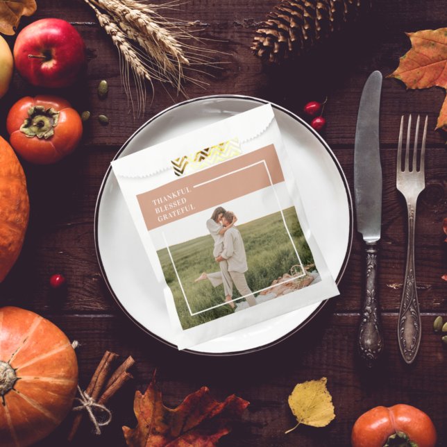 Modern Family Photo | Thankful Blessed Grateful Favour Bags (Creator Uploaded)