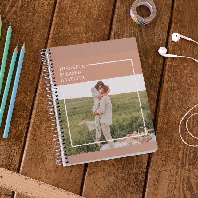 Modern Family Photo | Thankful Blessed Grateful  Planner (Creator Uploaded)