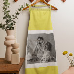 Modern  Family Photo Yellow Simple Lovely Gift Apron<br><div class="desc">Modern  Family Photo Yellow Simple Lovely Gift</div>