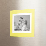 Modern  Family Photo Yellow Simple Lovely Gift Magnet<br><div class="desc">Modern  Family Photo Yellow Simple Lovely Gift</div>