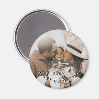 Modern Family Portrait Keepsake Refrigerator Magnet