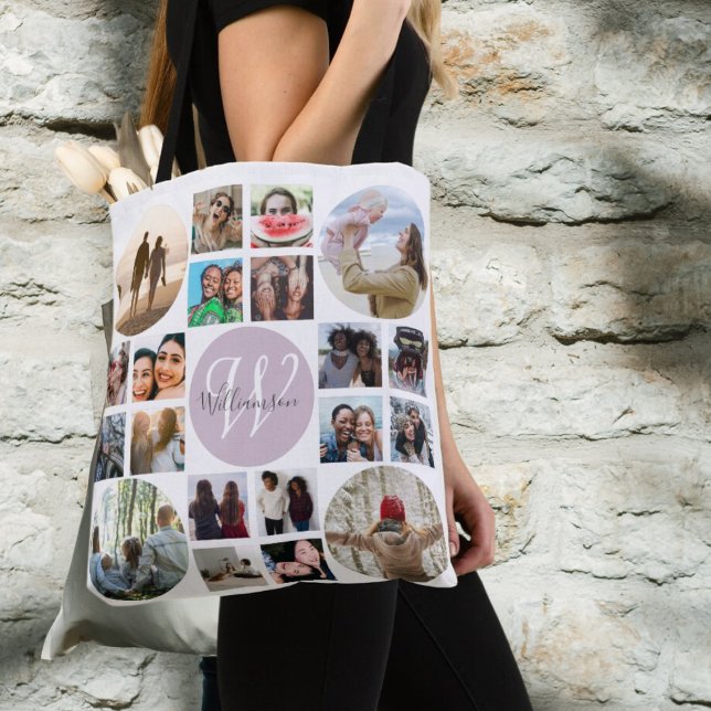 Modern Family Reunion 20 Photo Collage Tote Bag (Creator Uploaded)