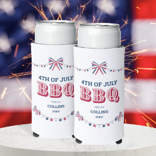 Modern Family Reunion BBQ 4th of July Summer Party Seltzer Can Cooler