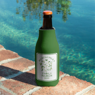 Modern Family Reunion Family Tree Personalised Bottle Cooler