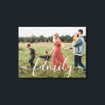 Modern Family script overlay on photo  Canvas Print<br><div class="desc">Create a stunning and personalised display with our "Modern Family Script Overlay on Photo Canvas Print." This unique canvas allows you to feature one cherished photo from your family photoshoot along with the word "family" elegantly overlaid on the image. Preserve a special moment and turn it into a beautiful piece...</div>
