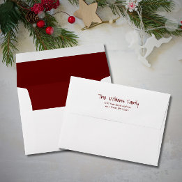 Modern Family Simple Typography Return Address Envelope