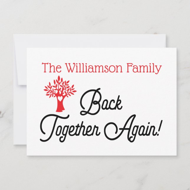 Modern Family Tree Reunion Invitation (Front)