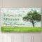 Modern Family Tree String Lights Picnic Reunion