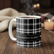 Modern Farmhouse Black and White Plaid Custom