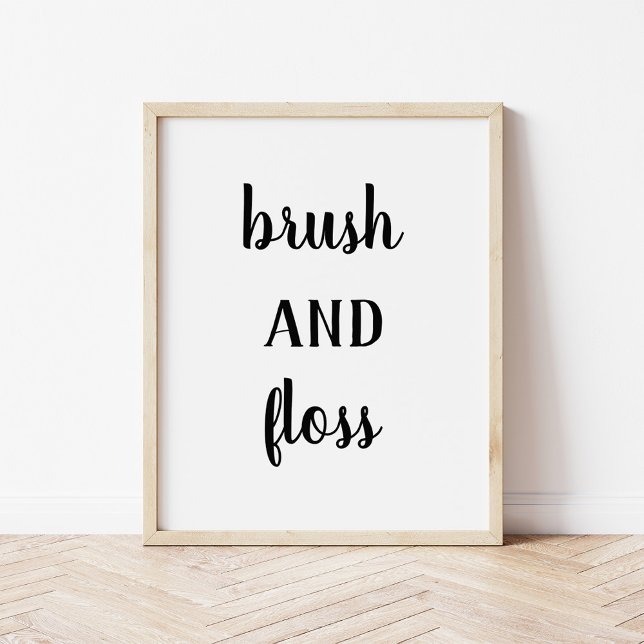 Modern Farmhouse Brush and Floss Print (Creator Uploaded)