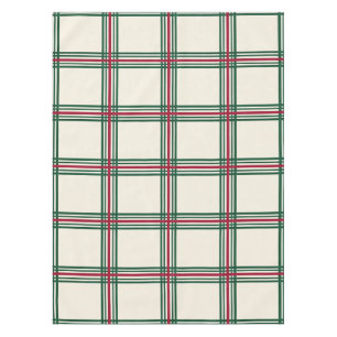 Modern Farmhouse Check Christmas Tablecloth