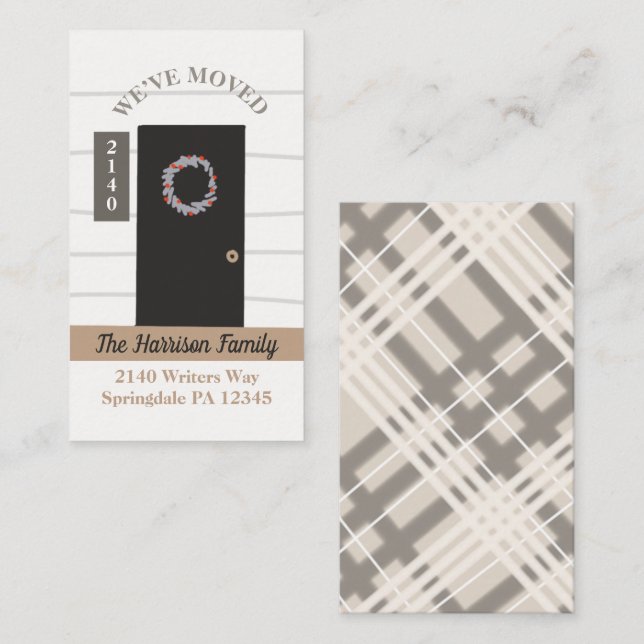 Modern Farmhouse Door Moving Announcement (Front/Back)