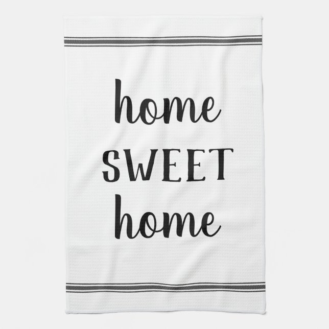 Modern Farmhouse Home Sweet Home Tea Towel (Vertical)