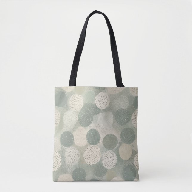 Modern Farmhouse Organic Dot Tote Bag (Front)