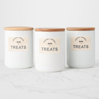 Modern Farmhouse Pet Food Container Label | Custom