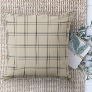 Modern Farmhouse Rug Gray & Cream Area Cushion