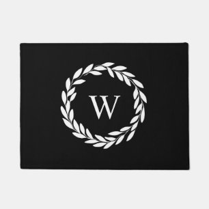 Modern Farmhouse Style Chic Monogrammed   Doormat
