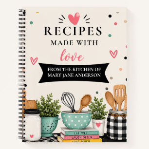 Modern Farmhouse Vintage Recipe Book  