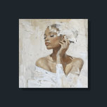 Modern Fashion Portrait Painting Canvas Art<br><div class="desc">Elevate your home decor with this stunning "Modern Fashion Portrait Painting Canvas Art." This exquisite square canvas art piece features a contemporary portrait of a young woman, meticulously crafted to capture her elegance and grace. The soft beige background enhances the painting's delicate aesthetic, making it a perfect addition to any...</div>