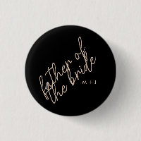 Modern Father of the Bride | Beige + Black Script