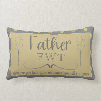 Modern Father Pillow With Initials