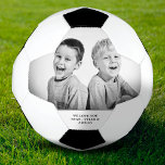 Modern Father`s day Custom Photo Soccer Ball<br><div class="desc">Modern Father`s day Custom Photo Soccer Ball. Photo soccer ball with a love message and names. Personalise it with your photo and names. A perfect gift for a dad or a new dad on a father`s day,  Christmas or a birthday gift.</div>