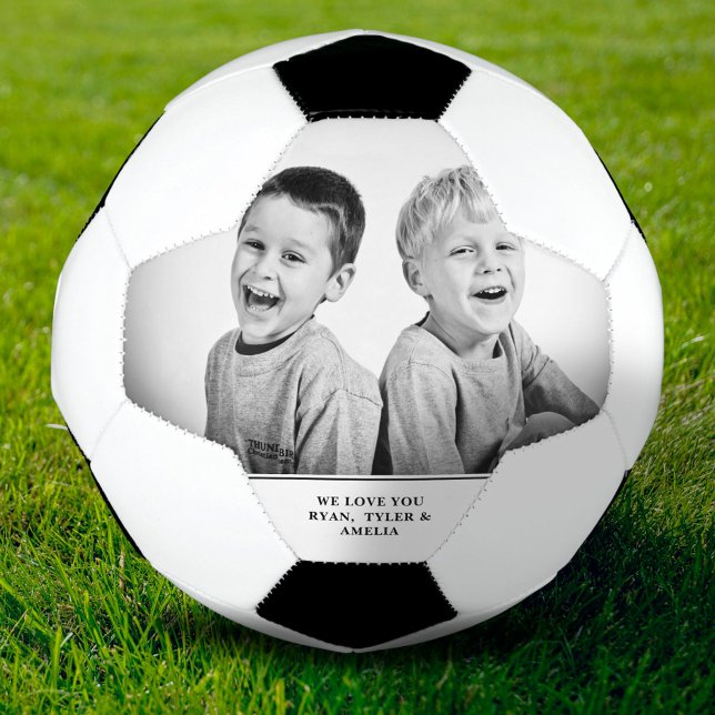 Modern Father`s day Custom Photo Soccer Ball (Creator Uploaded)
