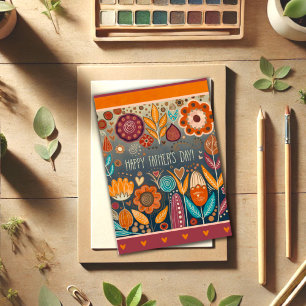 Modern Father’s Day Masculine Floral Inspirivity Card