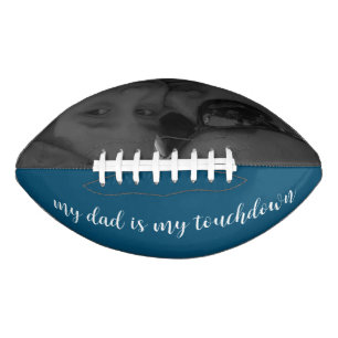 Modern Fathers Day Script Message Photo Football