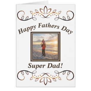 Modern Fathers Day Trendy Personalised Photo