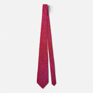 Modern Father's Day Wedding Pink Glitter Sparkles Tie