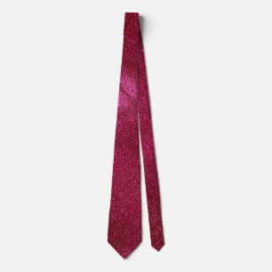 Modern Father's Day Wedding Ruby Glitter Sparkles Tie