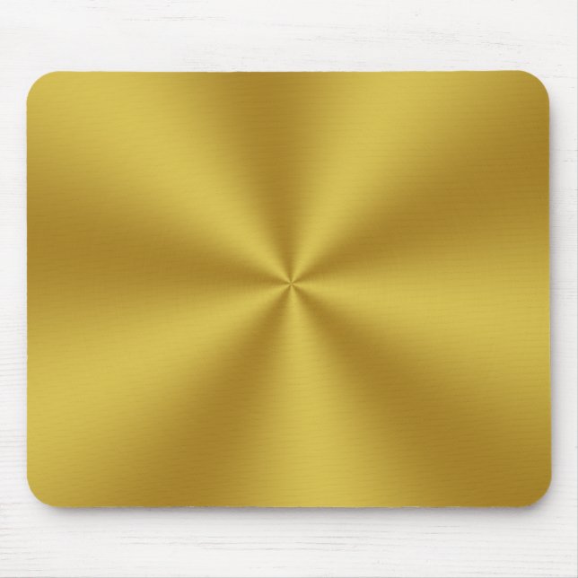 Modern Faux Brushed Gold Mouse Pad (Front)