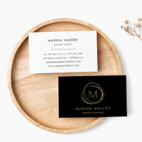 Modern Faux Gold Abstract Circle Logo
