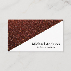 Modern Faux Gold & Black Foil Color Block Business Card