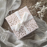 Modern Faux Gold & Blush Pink Spot Pattern  Wrapping Paper Sheet<br><div class="desc">Modern and elegantly feminine faux gold irregular dot pattern on a blush pink background,  this design is perfect for any occasion. Ideal for weddings,  bridal showers,  anniversaries,  and birthdays,  it adds an elegant touch to your celebrations.</div>