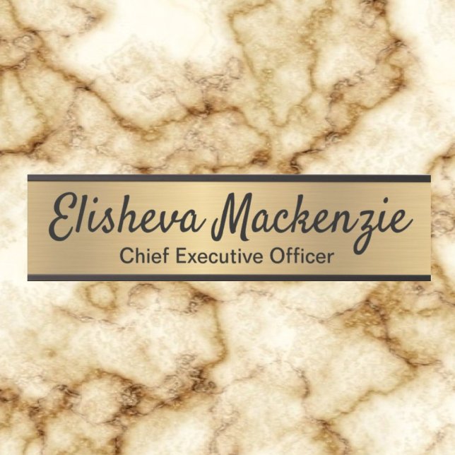 Modern Faux Gold Office Door Sign Signs Name Plate (Creator Uploaded)