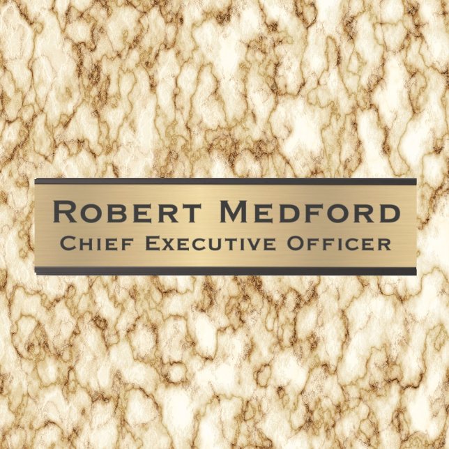 Modern Faux Gold Signs Door Sign Name Plate (Creator Uploaded)