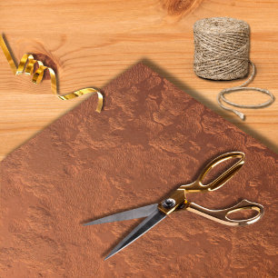 Modern Faux Metallic Copper Texture Tissue Paper