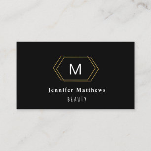 Modern Faux Rose Gold Abstract Business Card