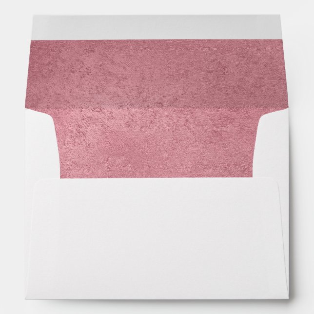 Modern faux rose gold envelopes (Back (Bottom))