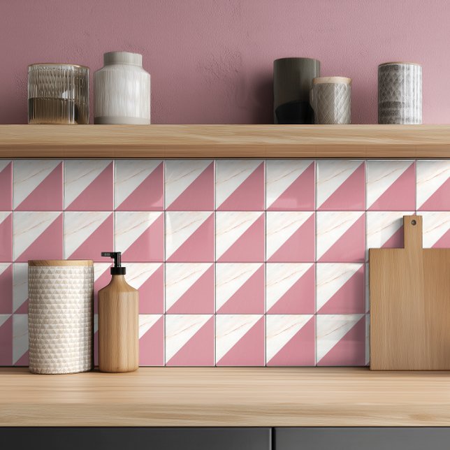 Modern Faux Rose Gold Marble Tile (Creator Uploaded)