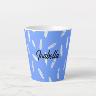 Modern Feathers Luxury Boho Collection Latte Mug