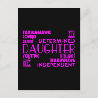Modern Feminine Chic & Stylish Daughters Postcard