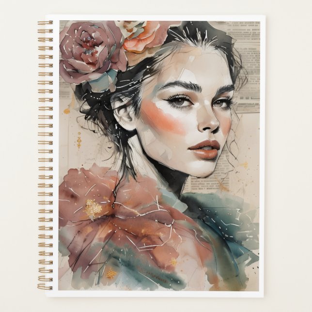 Modern Feminine  Planner (Front)