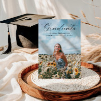 Modern Feminine Script Photo Graduation