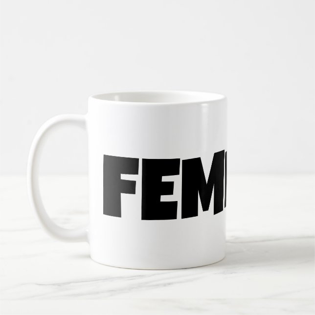 Modern Feminist Mug Feminism gift idea (Left)