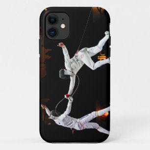 Modern Fencing Sword Fighting Dual Case-Mate iPhone Case