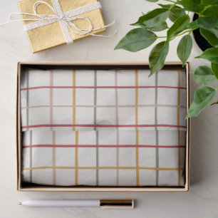 Modern Festive Colourful Grid  Tissue Paper