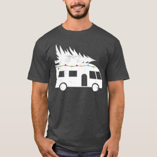 Modern festive Motorhome Santa Hat Christmas Gift  T-Shirt